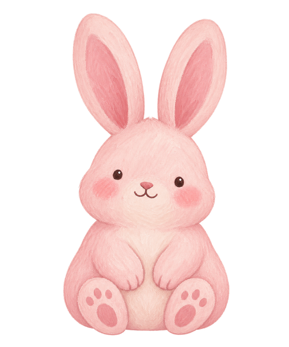 A small pink bunny